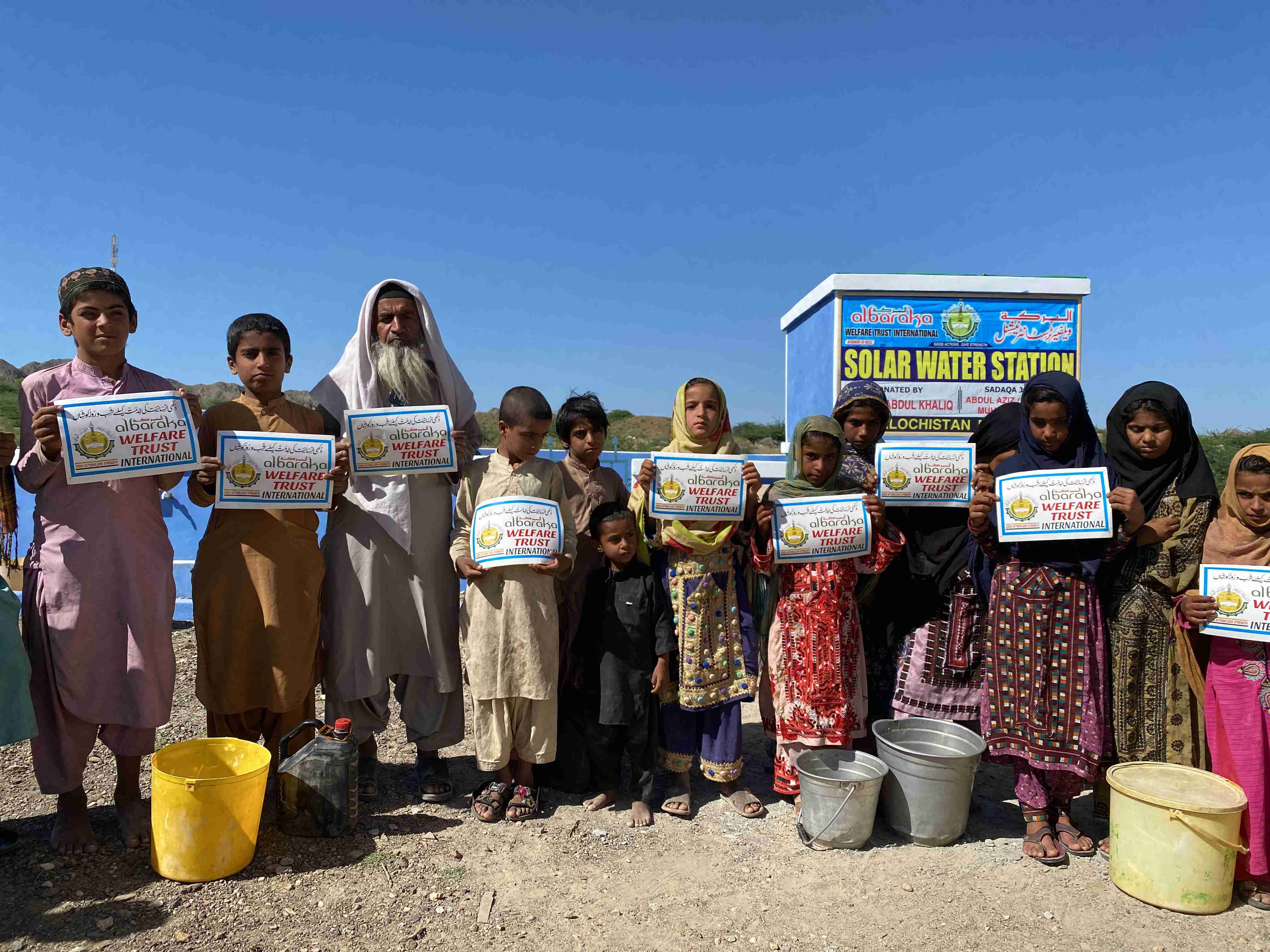 Child at water source